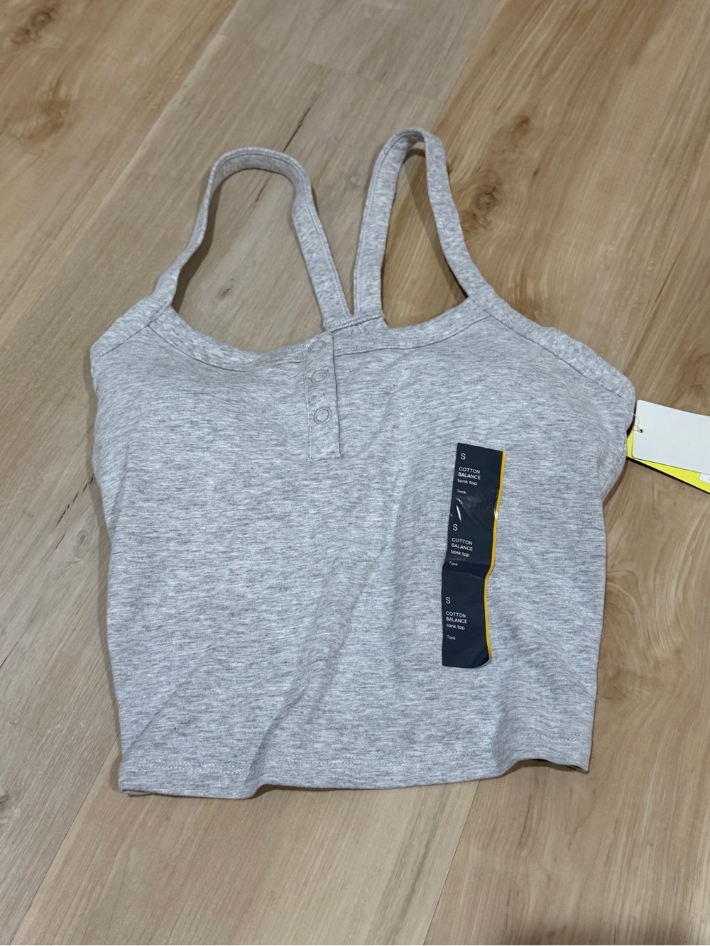 Heather Gray Cropped Tank Top